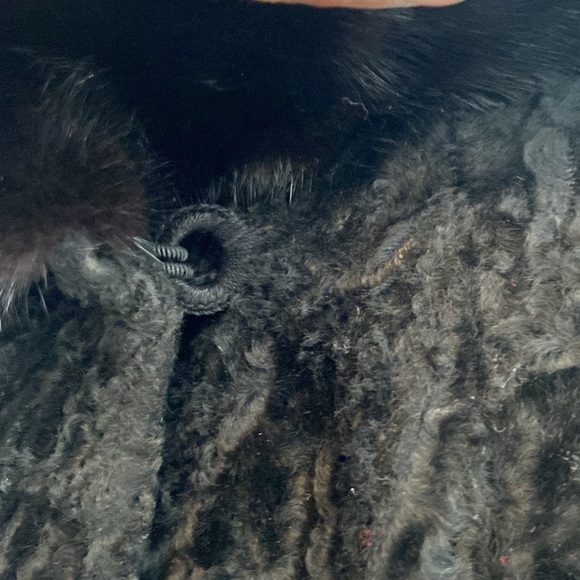 Swakara Lamb & Mink Fur Jacket - Picture 7 of 16